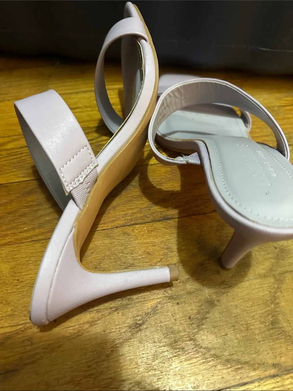 Women’s Pastel Lilac Double-Strap Block Heel Sandals